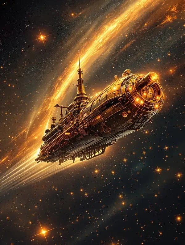 星际蒸汽航线 蒸汽朋克影视封面